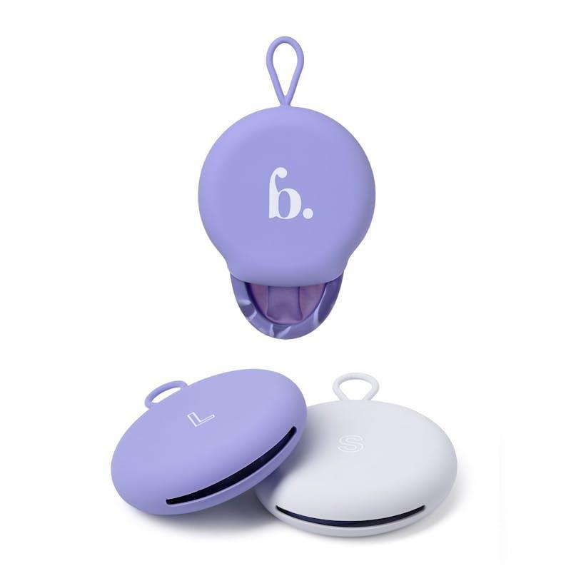 Bodyotics Menstrual Disc Set with Pull-Off String — Two Sizes S & L Purple & Lavender