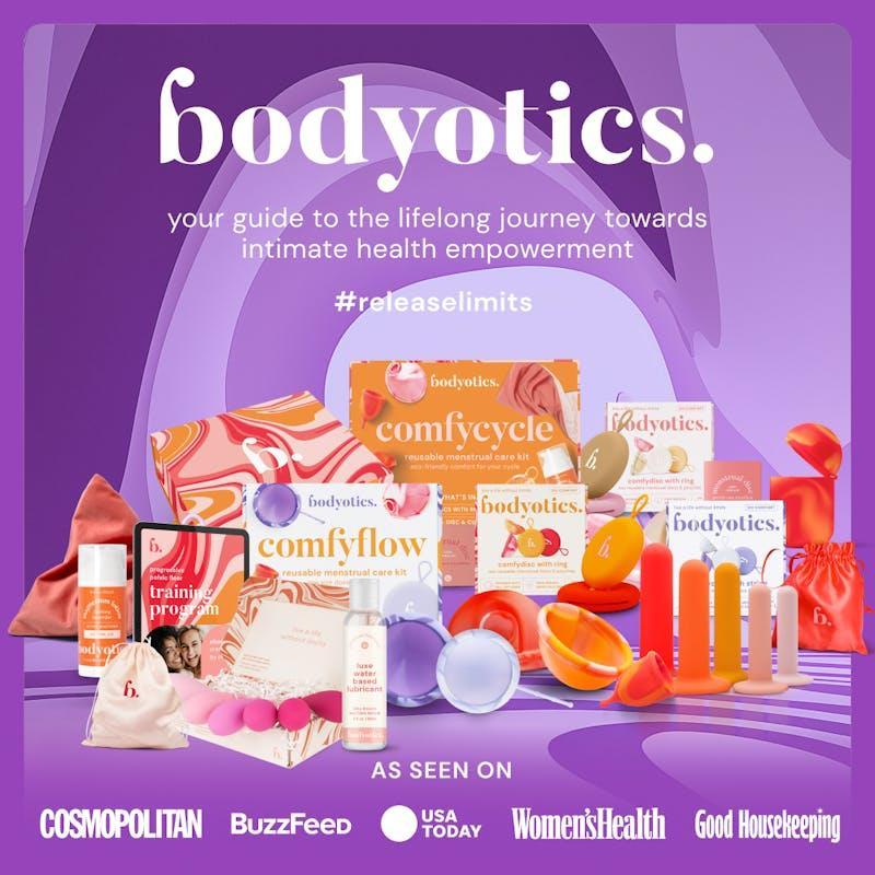 Bodyotics Menstrual Disc Set with Pull-Off String — Two Sizes S & L Purple & Lavender
