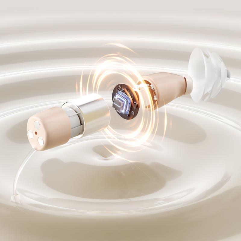 Ceretone Core One Pro Invisible In Canal Hearing Aid - Beige 1 Pair
