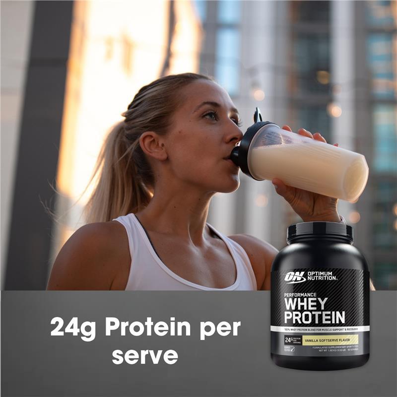Optimum Nutrition Performance Whey Protein Vanilla 50 Serves 1.6kg