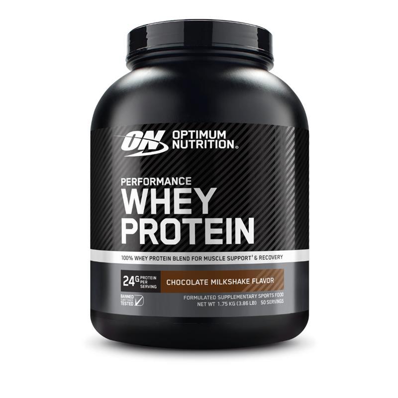 Optimum Nutrition Performance Whey Protein Chocolate 50 Serves 1.75kg