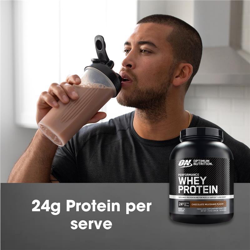 Optimum Nutrition Performance Whey Protein Chocolate 50 Serves 1.75kg