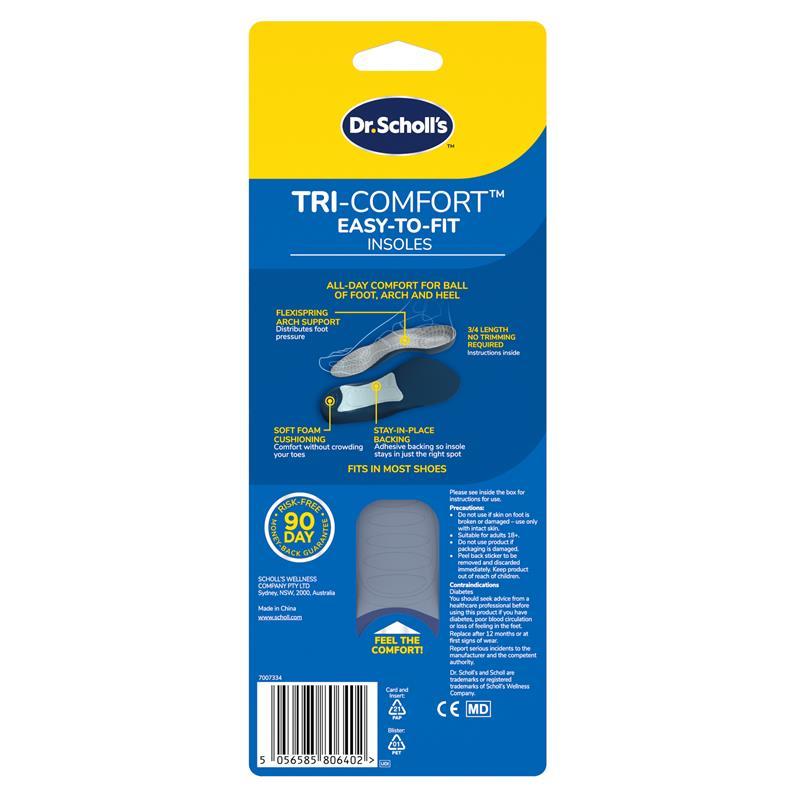 Dr.Scholls Tri-Comfort Easy-to-Fit Insoles Men