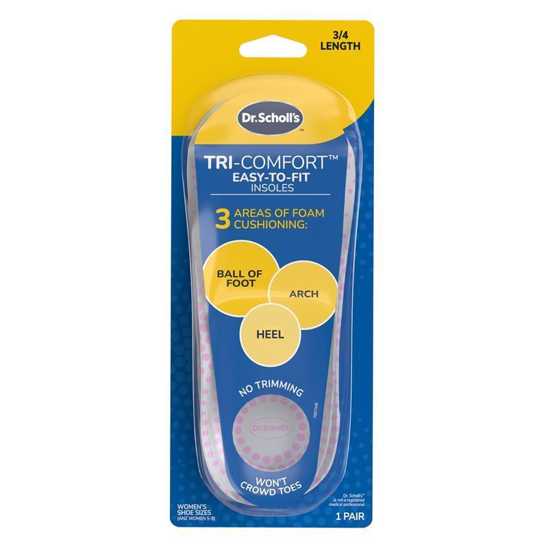 Dr.Scholls Tri-Comfort Easy-to-Fit Insoles Women