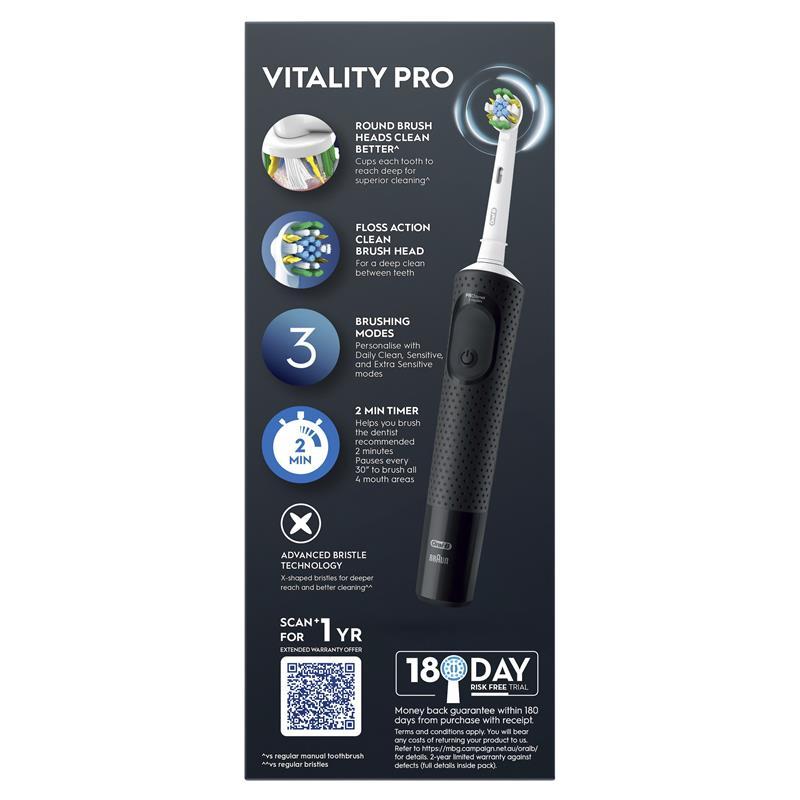 Oral B Power Toothbrush Vitality Pro Deep Clean Black
