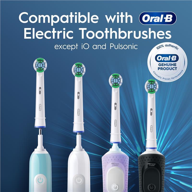 Oral B Power Toothbrush Everyday Clean Refills 4 Pack