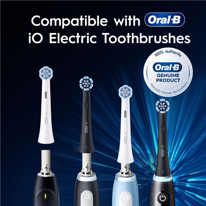 Oral B Power Toothbrush iO Clean and Gum Protect Refills Black 2 Pack