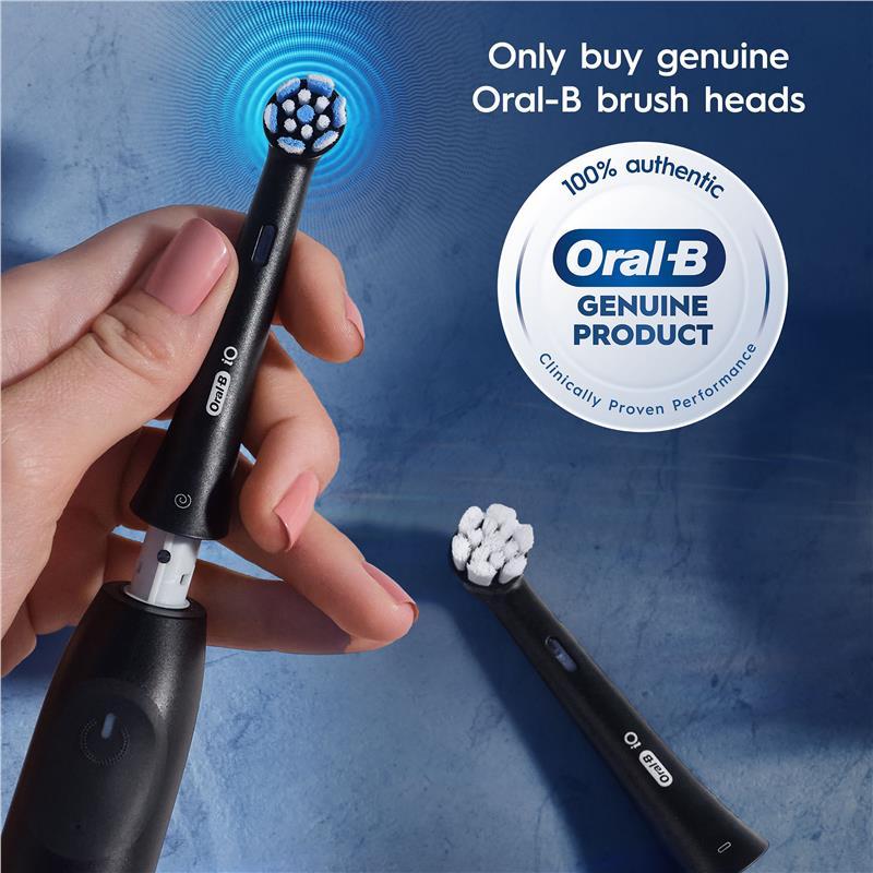 Oral B Power Toothbrush iO Clean and Gum Protect Refills Black 2 Pack
