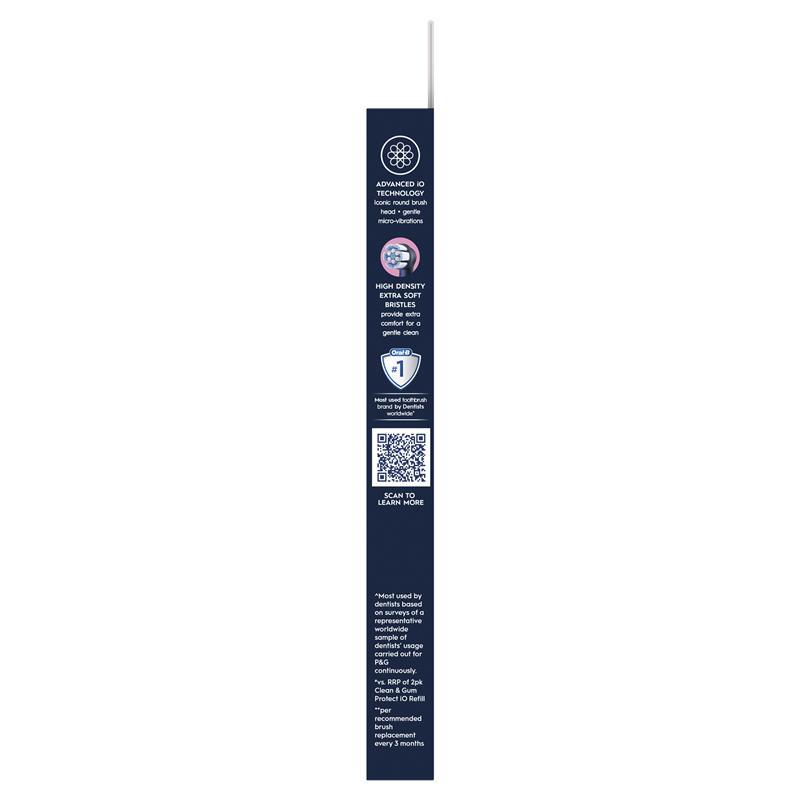 Buy Oral B Power Toothbrush iO Clean and Gum Protect Refills Black 4 ...