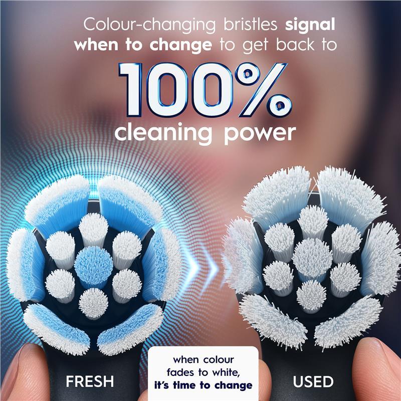 Oral B Power Toothbrush iO Clean and Gum Protect Refills Black 4 Pack