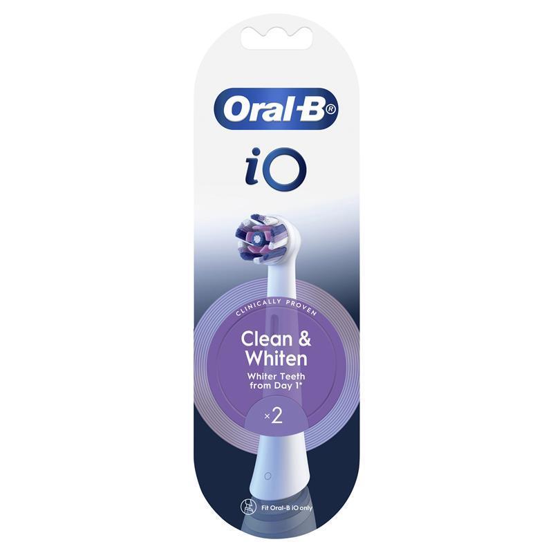 Oral B Power Toothbrush iO Clean & Whiten Refills 2 Pack