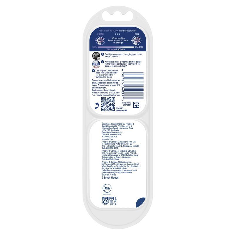 Buy Oral B Power Toothbrush iO Clean & Whiten Refills 2 Pack online at ...