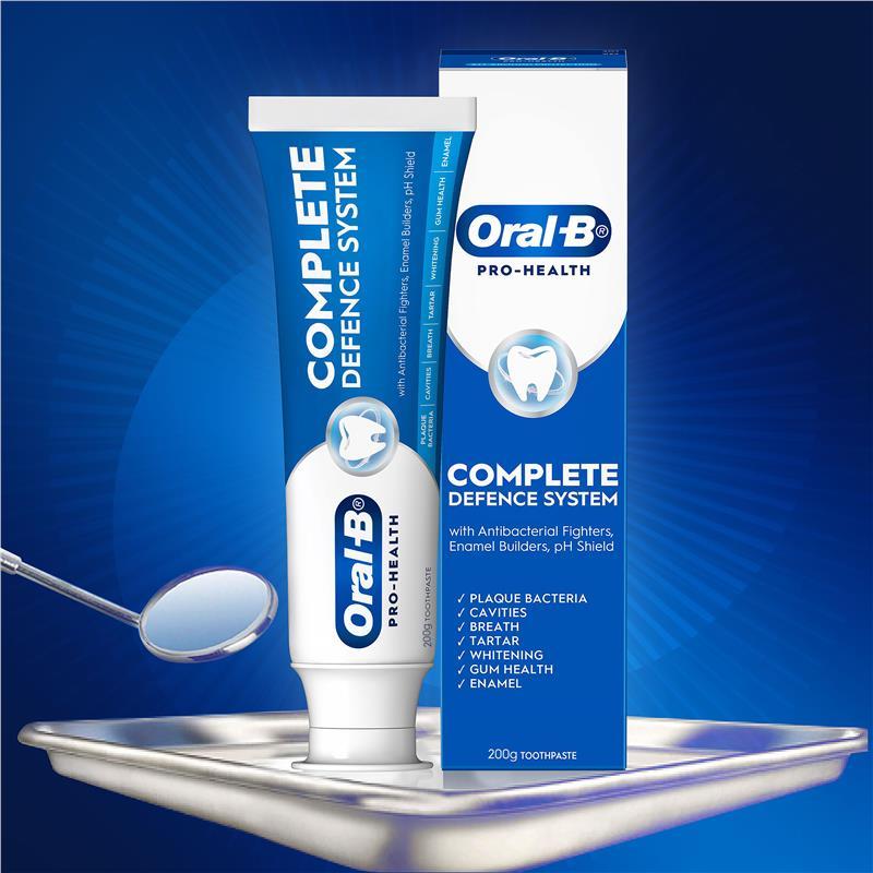 Oral B Toothpaste Pro Health Complete Defence System Whitening 200g