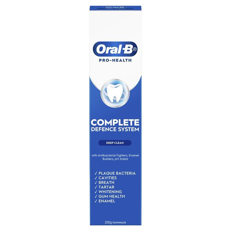 Oral B Toothpaste Pro Health Complete Defence System Deep Clean 2 x 200g  Value Pack
