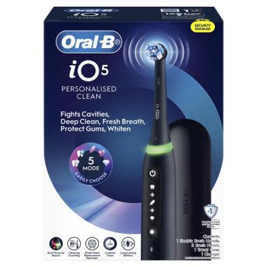 Buy Oral B Power Toothbrush iO 5 Series Black online at Chemist Warehouse