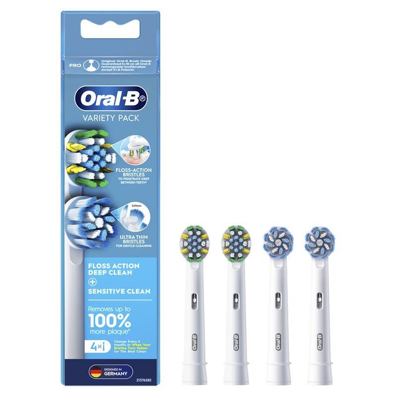 Oral B Power Toothbrush Variety Refills 4 Pack