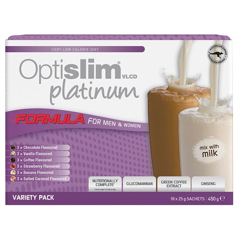 Optislim VLCD Platinum Variety Pack 21x25g Sachets