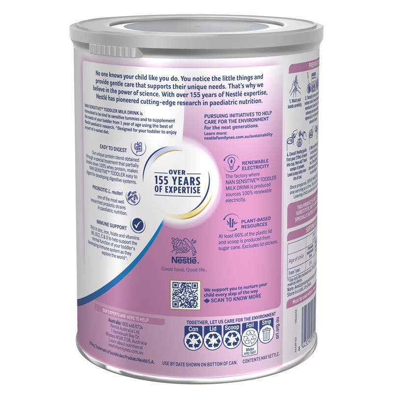 NAN SENSITIVE Premium Toddler Milk Drink 1+ Years 800g