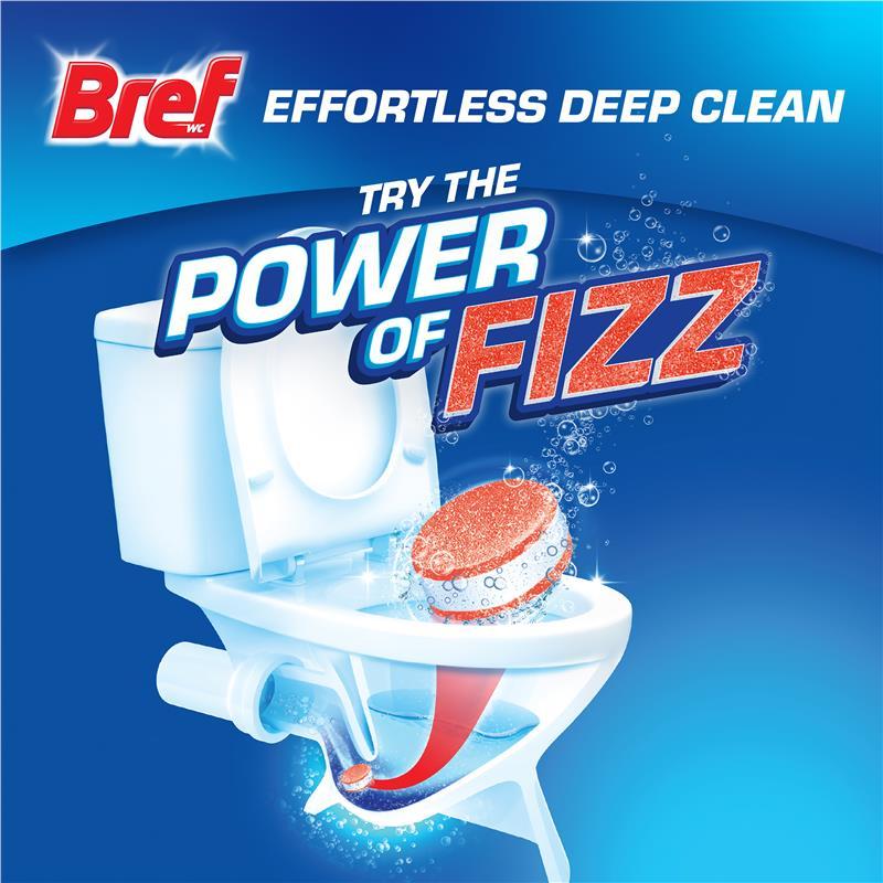 Bref Power Fizz Cleaning Tabs Lemon 8 Pack