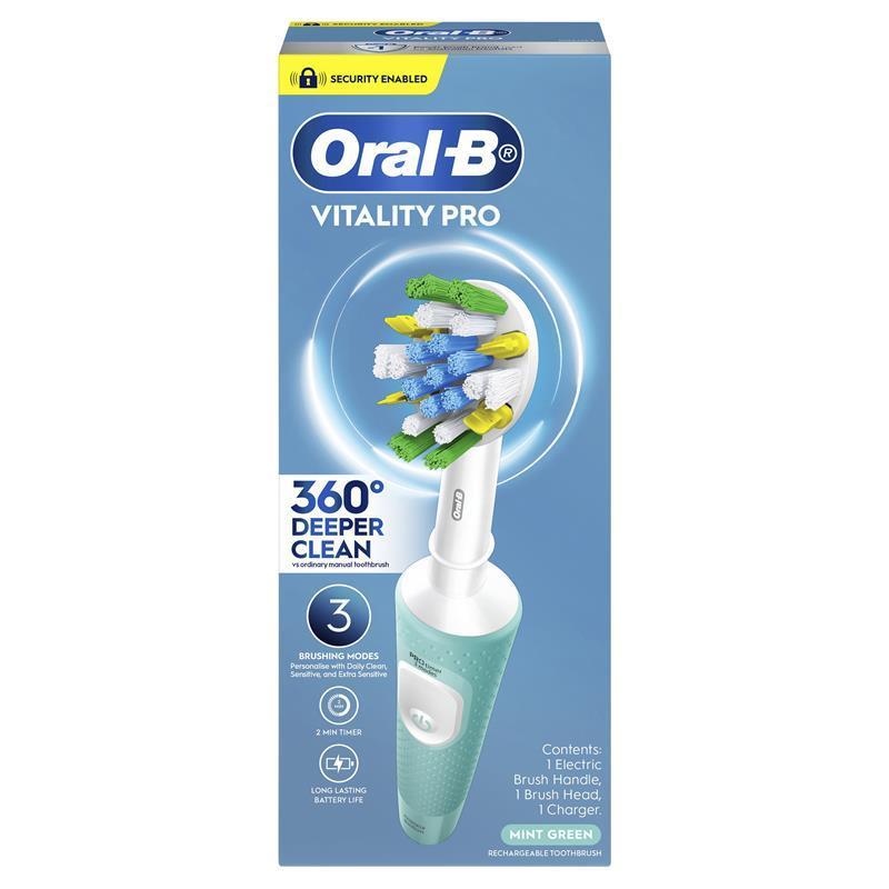 Oral B Power Toothbrush Vitality Pro Deeper Clean Mint Green