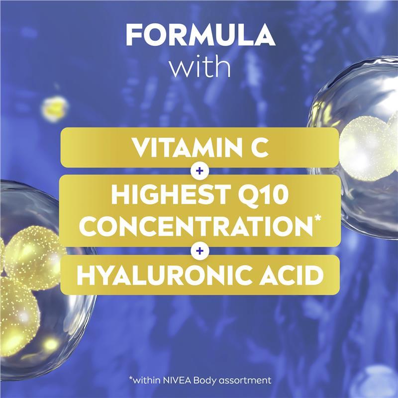 NIVEA Q10 Firming + Energising Body Serum Lotion with Hyaluronic Acid & Vitamin C 200ml