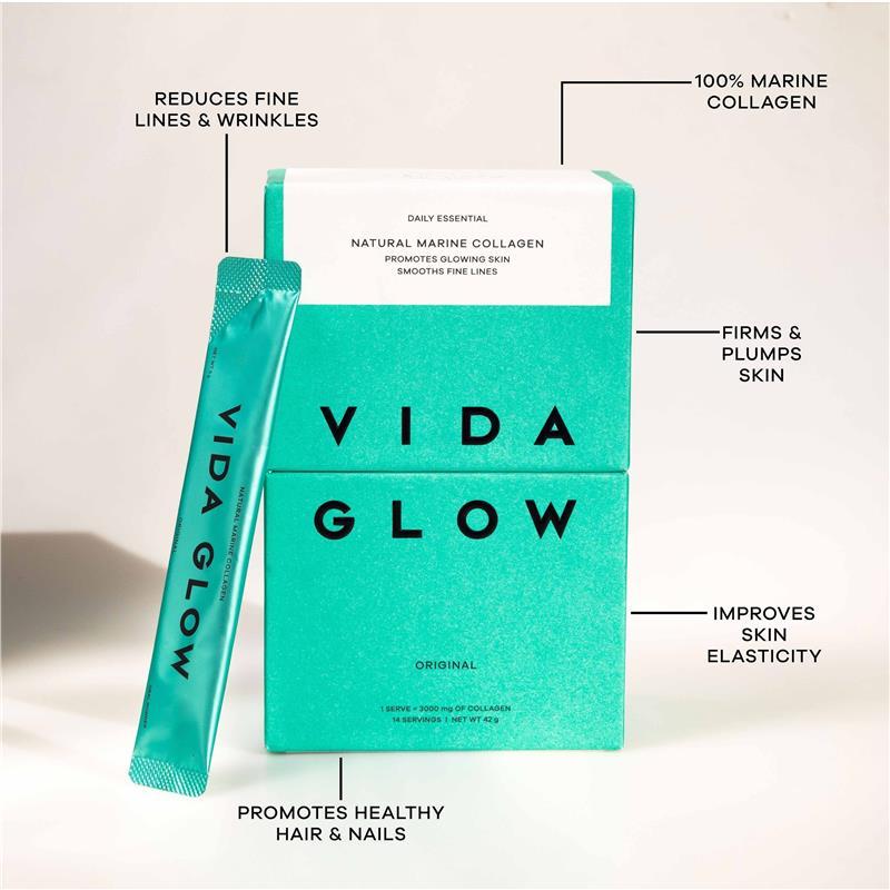Vida Glow Natural Marine Collagen Original 14 Day Trial Pack