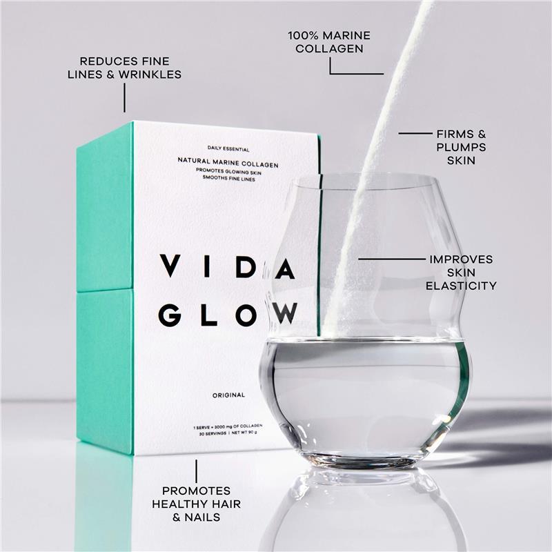 Vida Glow Natural Marine Collagen Original 30 Sachets