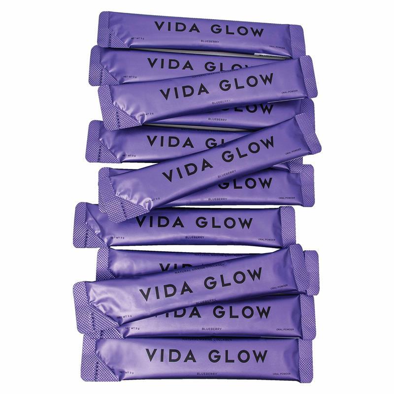 Vida Glow Natural Marine Collagen Blueberry 30 Sachets