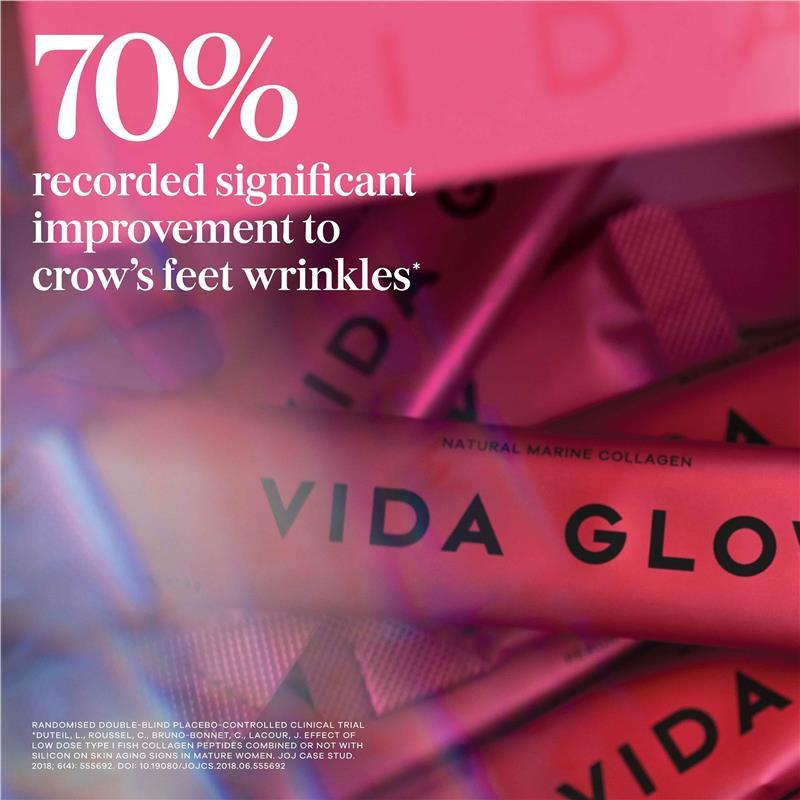 Vida Glow Natural Marine Collagen Cranberry & Lime 30 Sachets