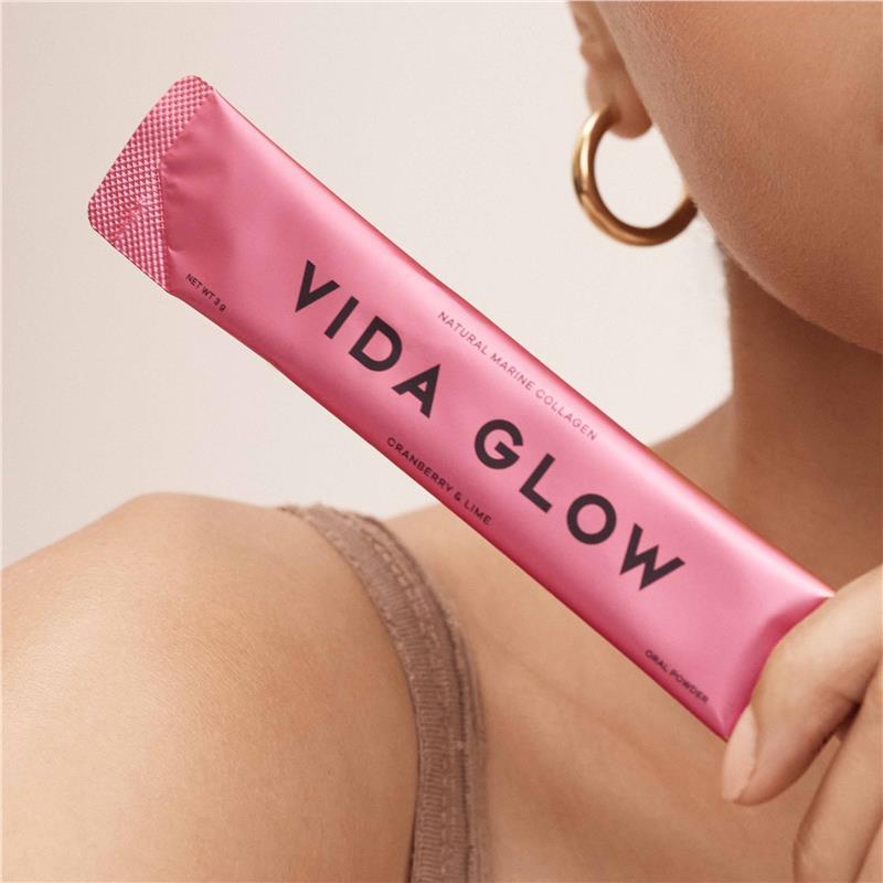 Vida Glow Natural Marine Collagen Cranberry & Lime 30 Sachets