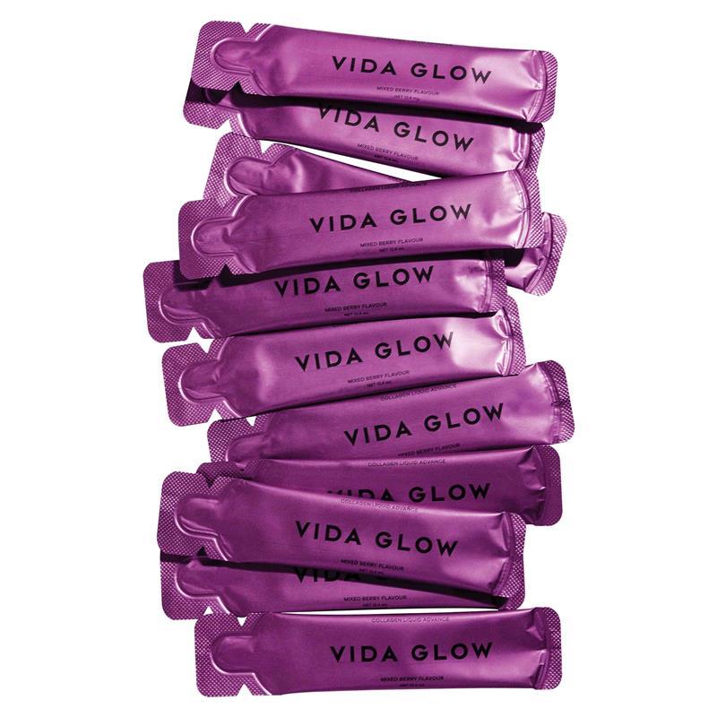Vida Glow Liquid Collagen Skin Health Mixed Berry 15x12.5ml Liquid Sachets