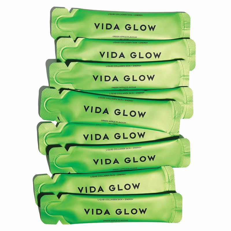 Vida Glow Liquid Collagen Skin + Energy Green Apple 15x12.5ml Liquid Sachets