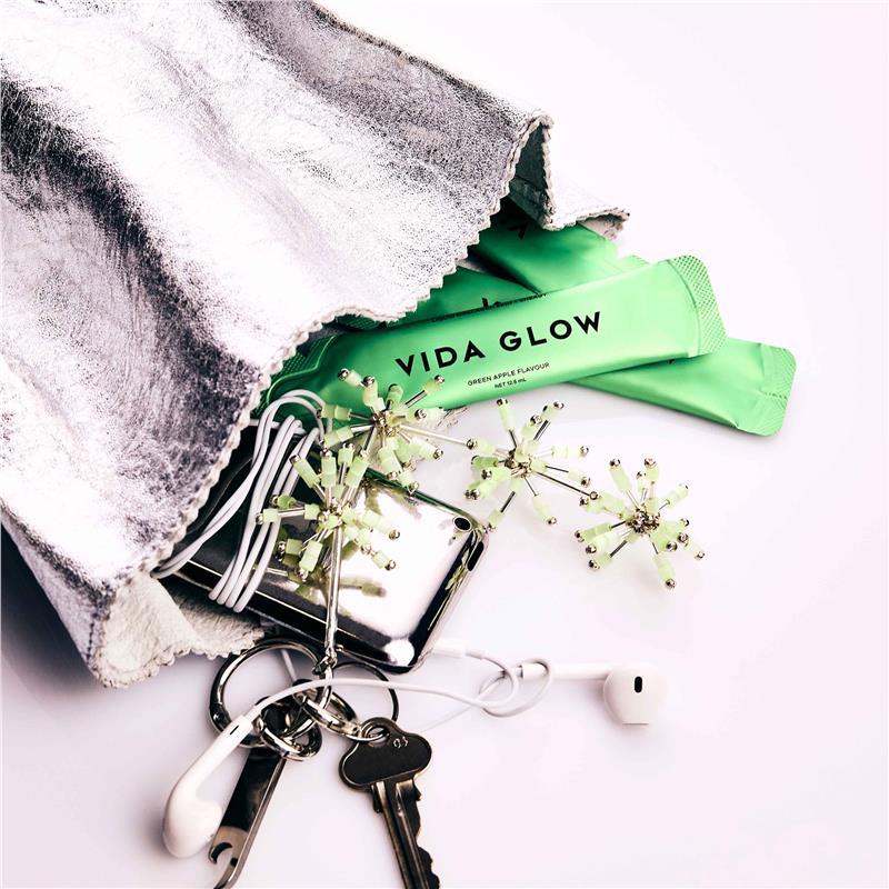 Vida Glow Liquid Collagen Skin + Energy Green Apple 15x12.5ml Liquid Sachets