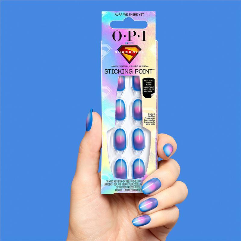 OPI x Supergirl Sticking Point Aura We There Yet