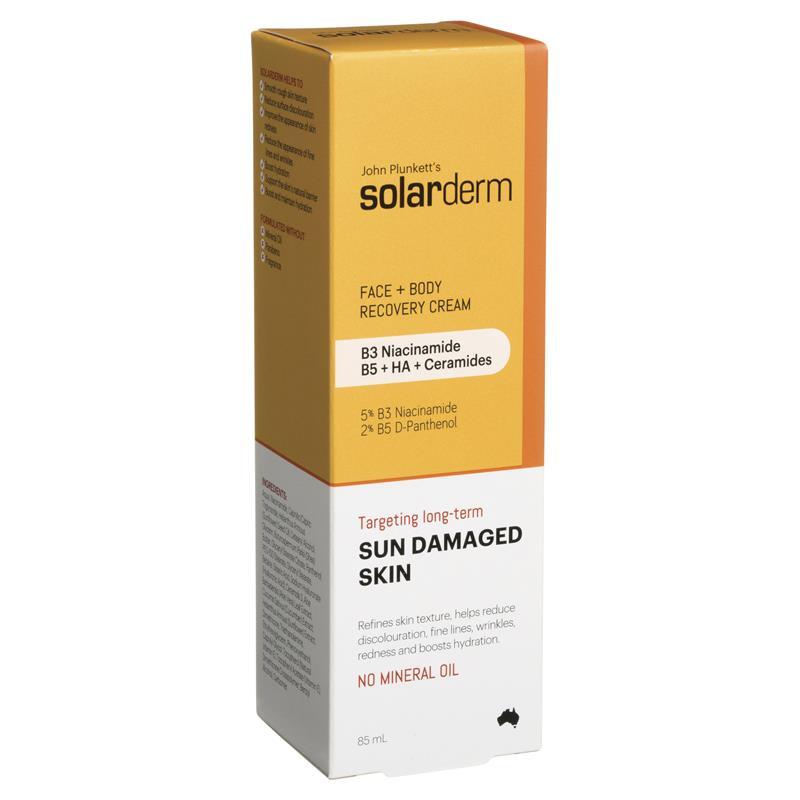 John Plunketts Solarderm Face & Body Recovery Cream 85ml