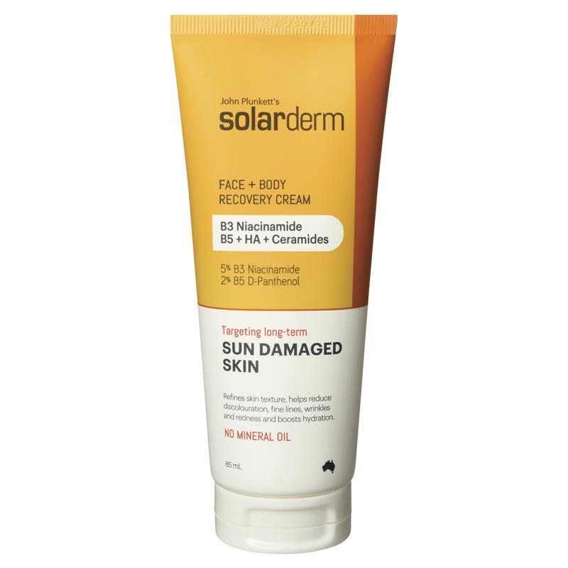 John Plunketts Solarderm Face & Body Recovery Cream 85ml