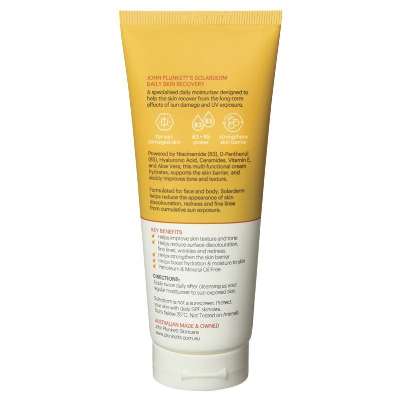 John Plunketts Solarderm Face & Body Recovery Cream 85ml