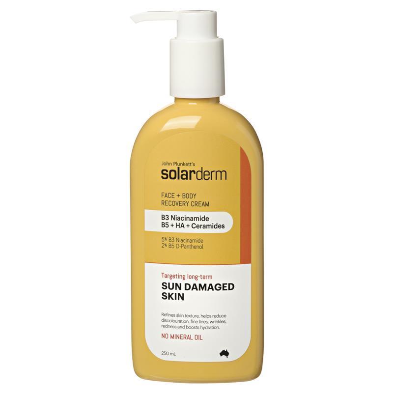 John Plunketts Solarderm Face & Body Recovery Cream 250ml