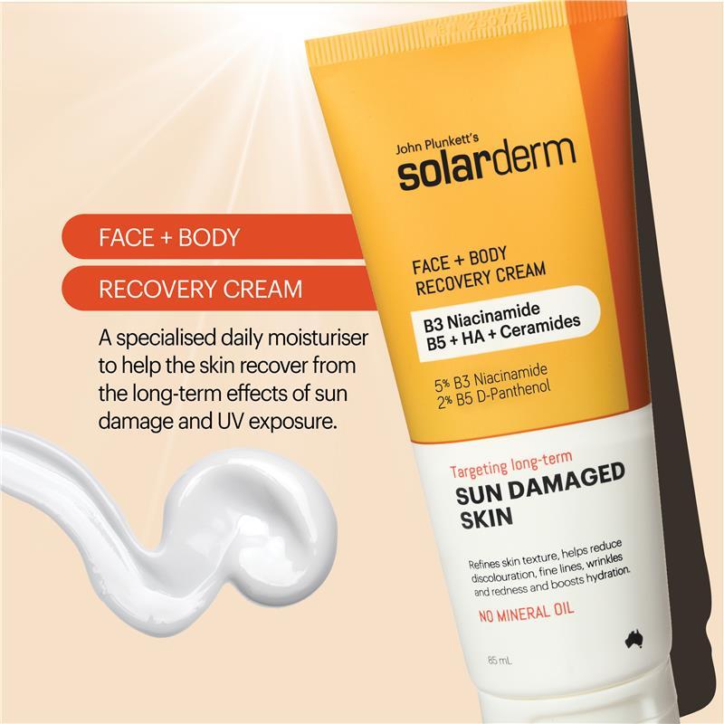 John Plunketts Solarderm Face & Body Recovery Cream 250ml