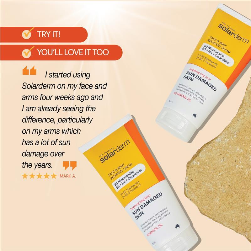 John Plunketts Solarderm Face & Body Recovery Cream 250ml