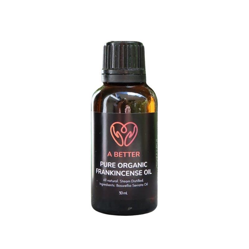 A Better Pure Organic Frankincense Oil Amber Glass Bottle 30ml