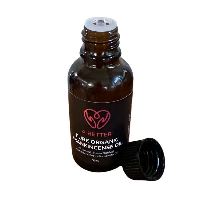 A Better Pure Organic Frankincense Oil Amber Glass Bottle 30ml