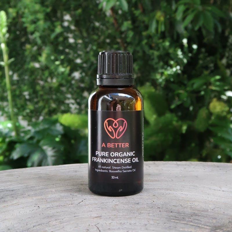 A Better Pure Organic Frankincense Oil Amber Glass Bottle 30ml