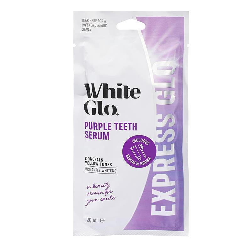 White Glo Purple Teeth Serum Express Glo