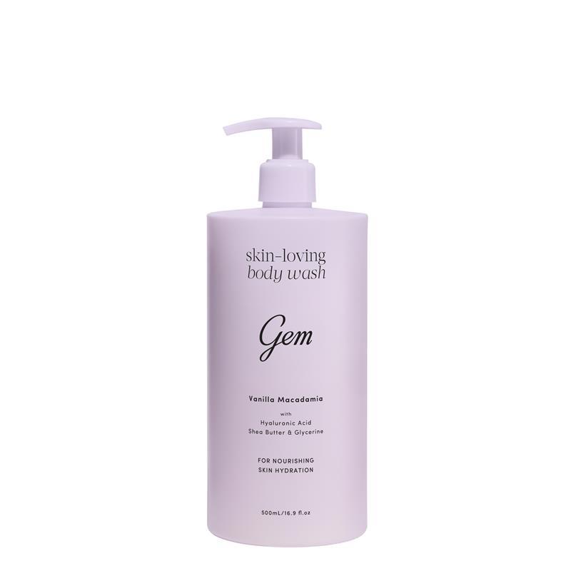 Gem Skin-Loving Vanilla Macadamia Body Wash 500ml Exclusive Size