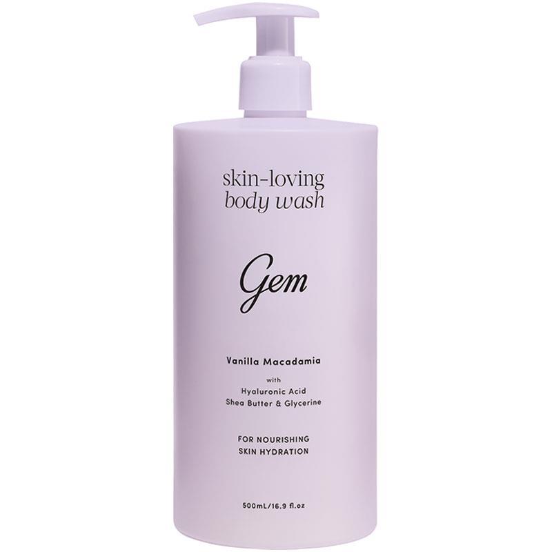 Gem Skin-Loving Vanilla Macadamia Body Wash 500ml Exclusive Size
