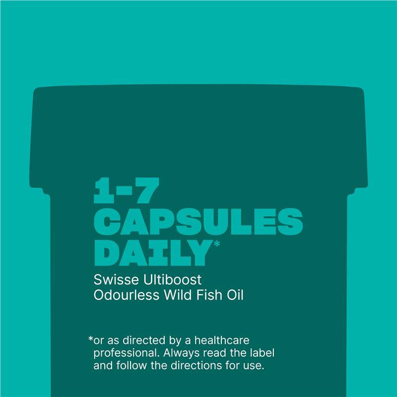 Swisse Ultiboost Odourless Wild Fish Oil 1000mg 250 Capsules