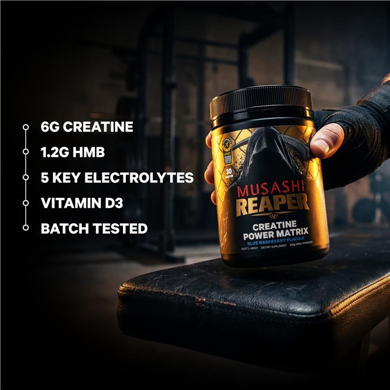 Musashi Reaper Creatine Power Matrix Blue Raspberry 300g