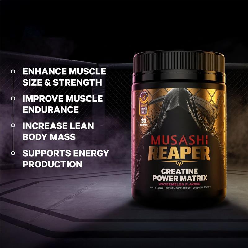 Musashi Reaper Creatine Power Matrix Watermelon 300g