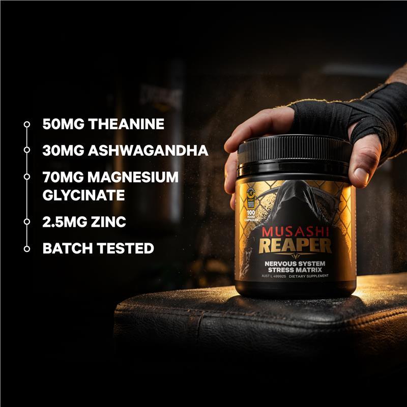 Musashi Reaper Nervous System Stress Matrix 100 Capsules